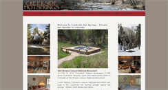 Desktop Screenshot of creeksidehotsprings.com